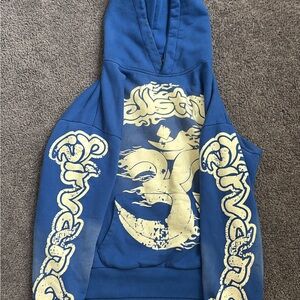 Blue Graphic Hoodie